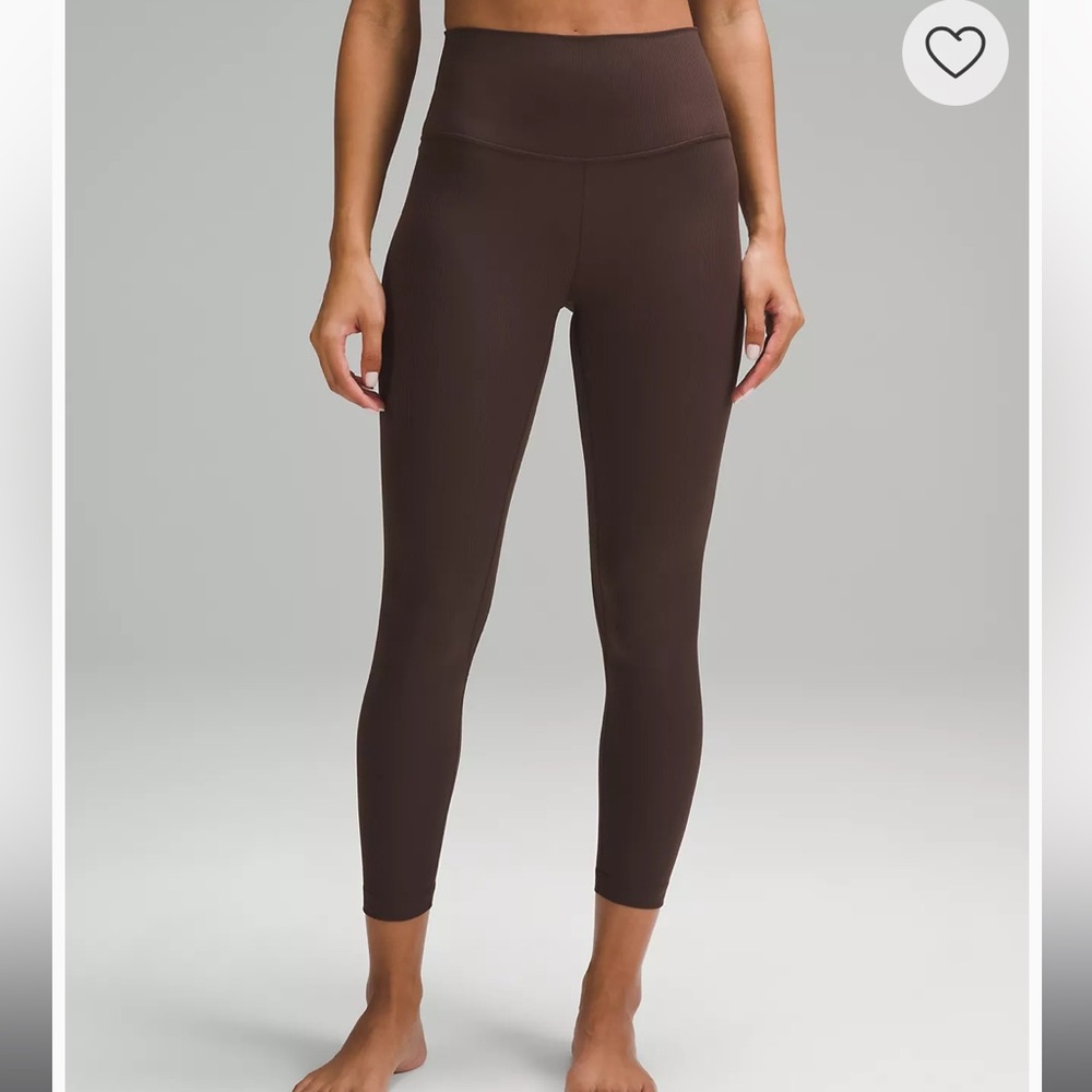 Lululemon Align™ High-Rise Ribbed Pant 25" Espresso
